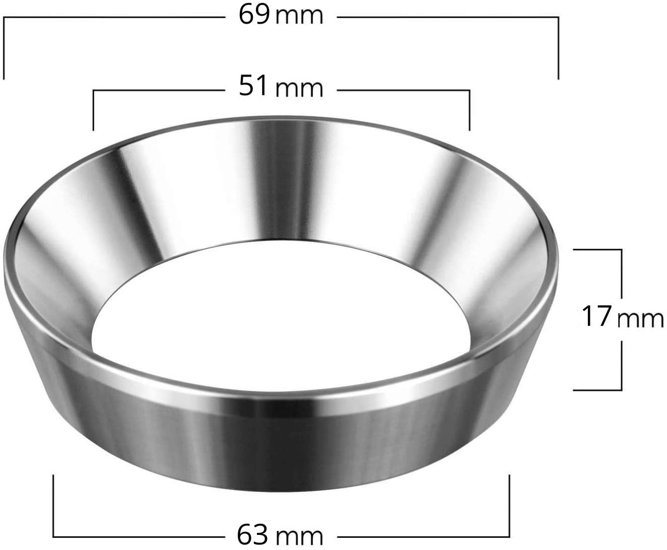 58 Mm Aluminium-Espressodosiertrichter Für Siebtr? Produktbild-Vorschau 7