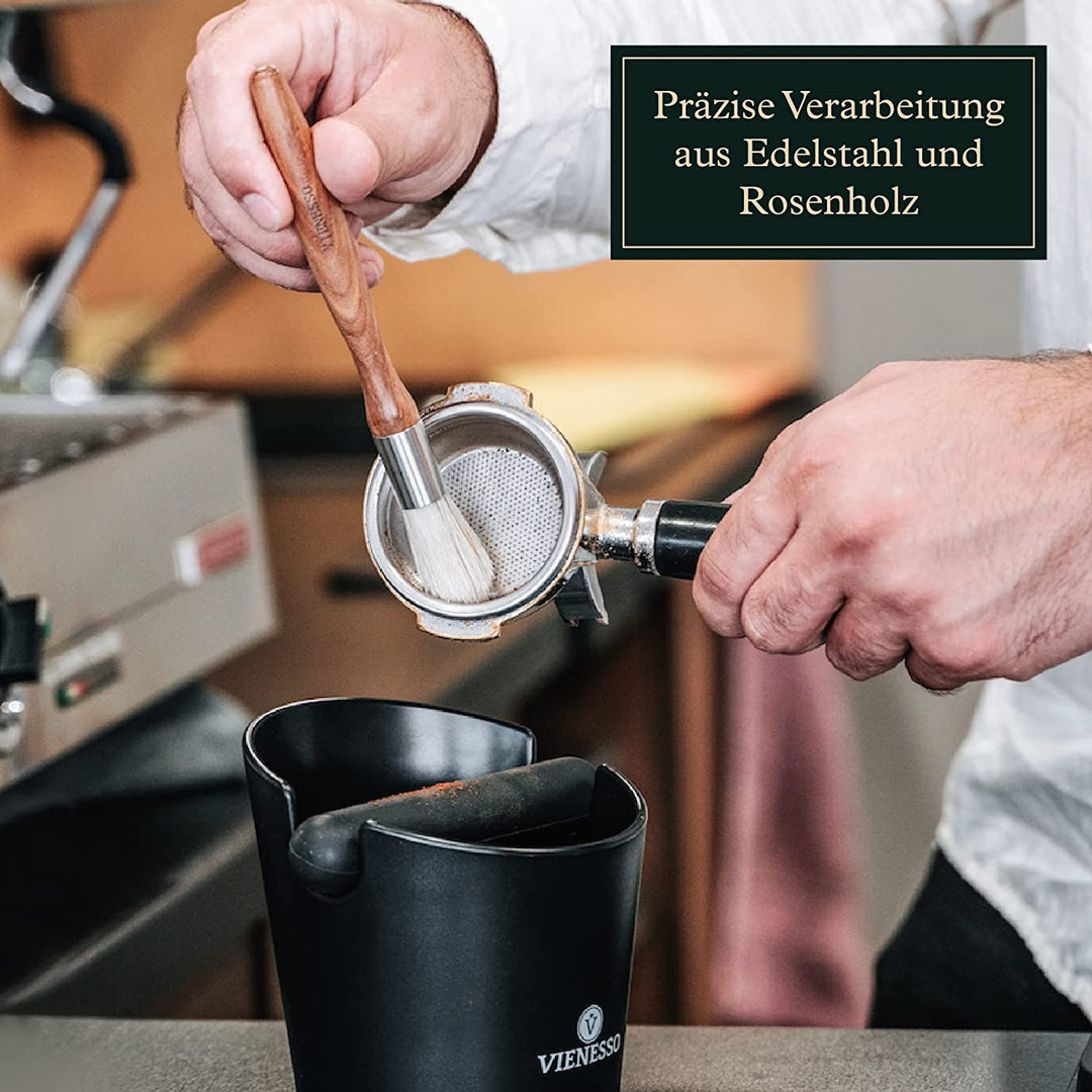 Barista Pinsel Set 2 Stück - Reinigungsbürste Für Siebträger & Kaffeemühlen